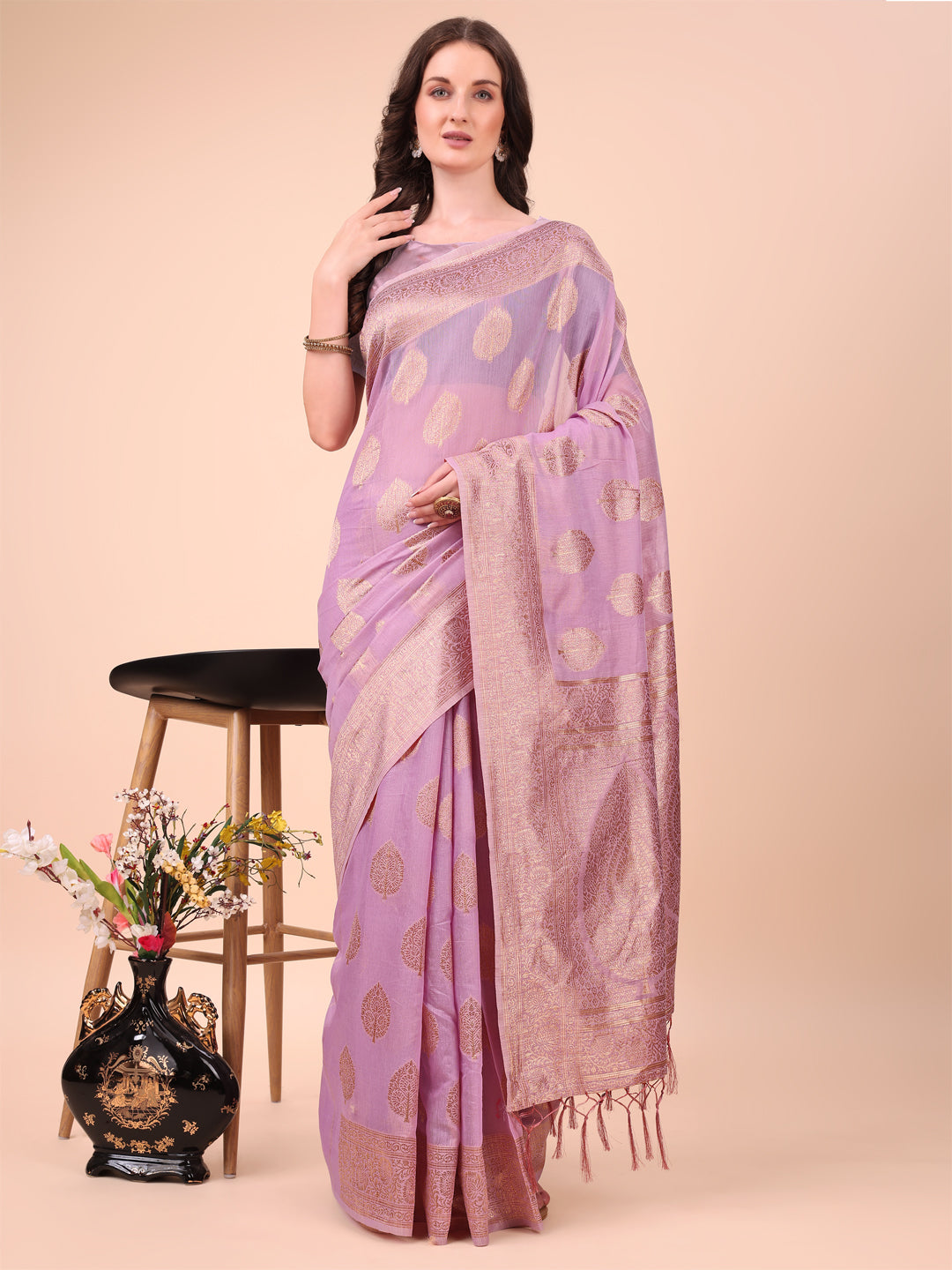 Soot Saaz Cotton Sarees Collection | Ready To Wear SKU - ASDHA1001 to 03