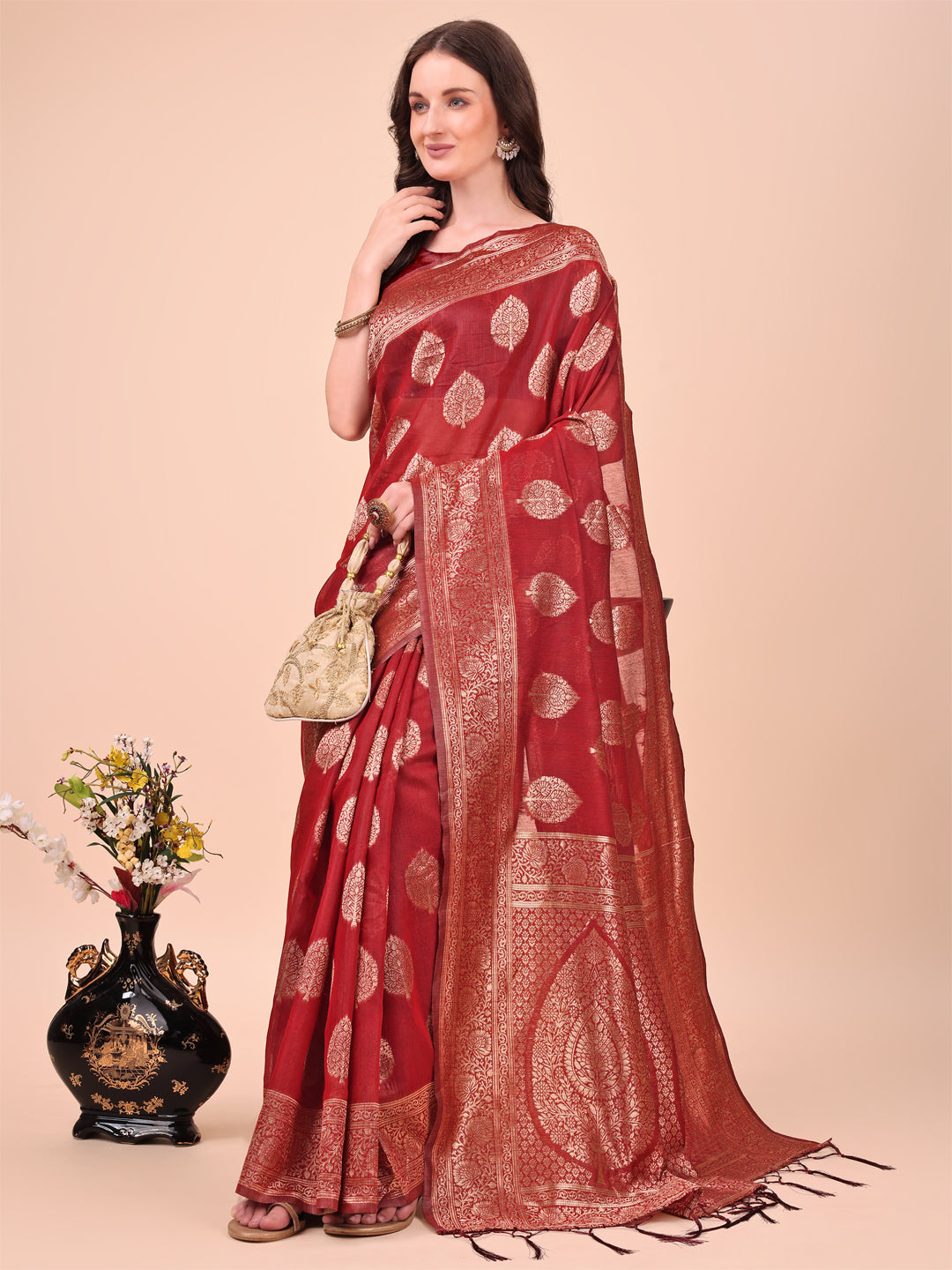 Soot Saaz Cotton Sarees Collection | Ready To Wear SKU - ASDHA1001 to 03