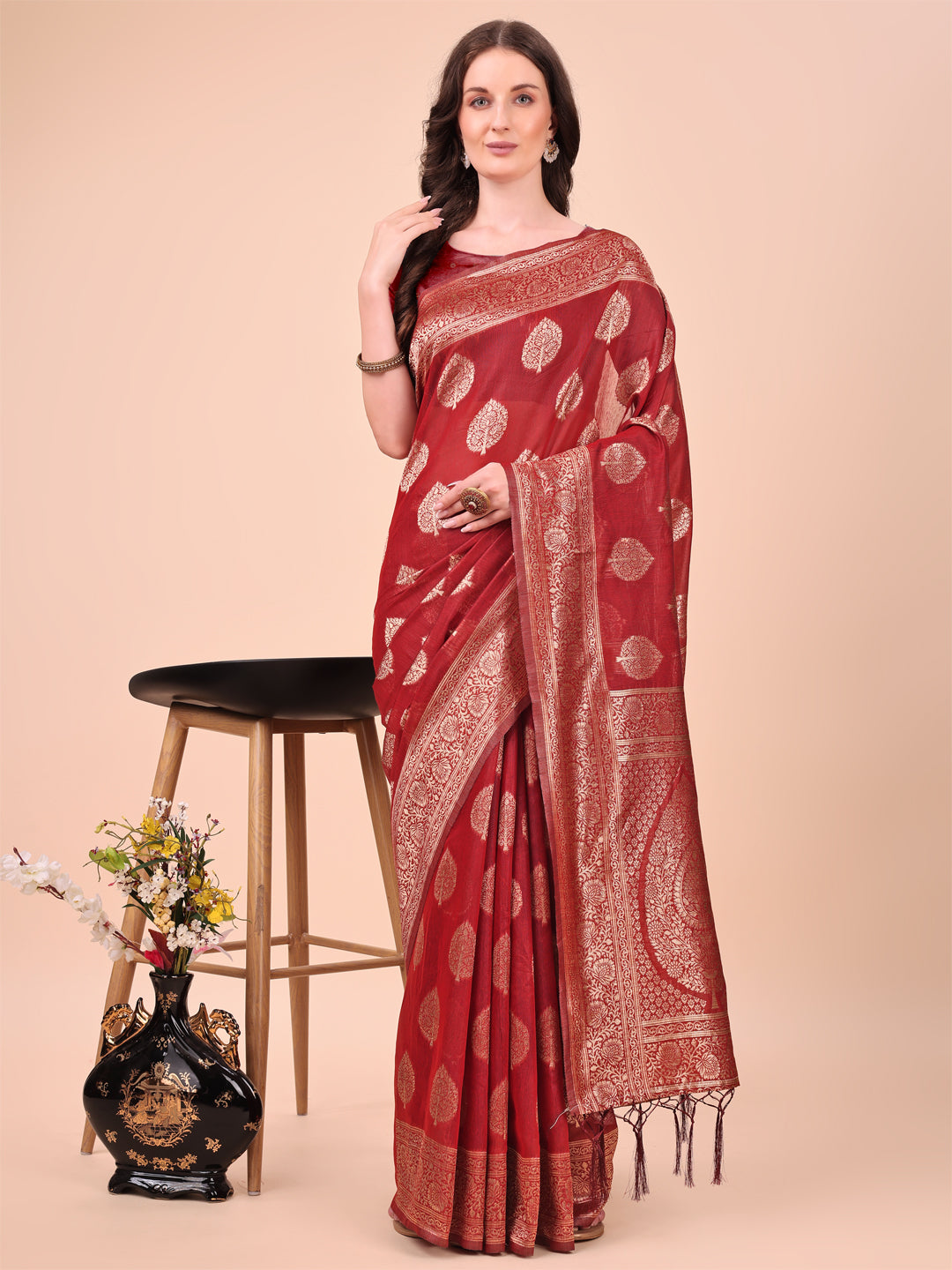 Soot Saaz Cotton Sarees Collection | Ready To Wear SKU - ASDHA1001 to 03