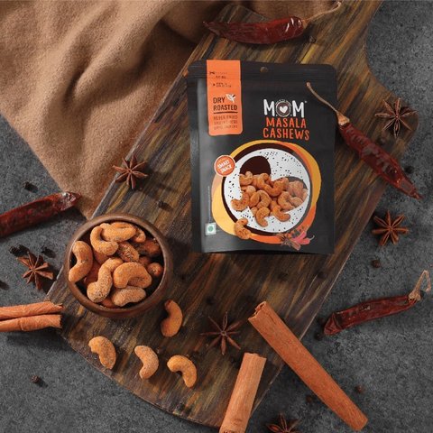 Dry Roasted Masala Cashew by MOM - Meal Of The Moment - 40 gms