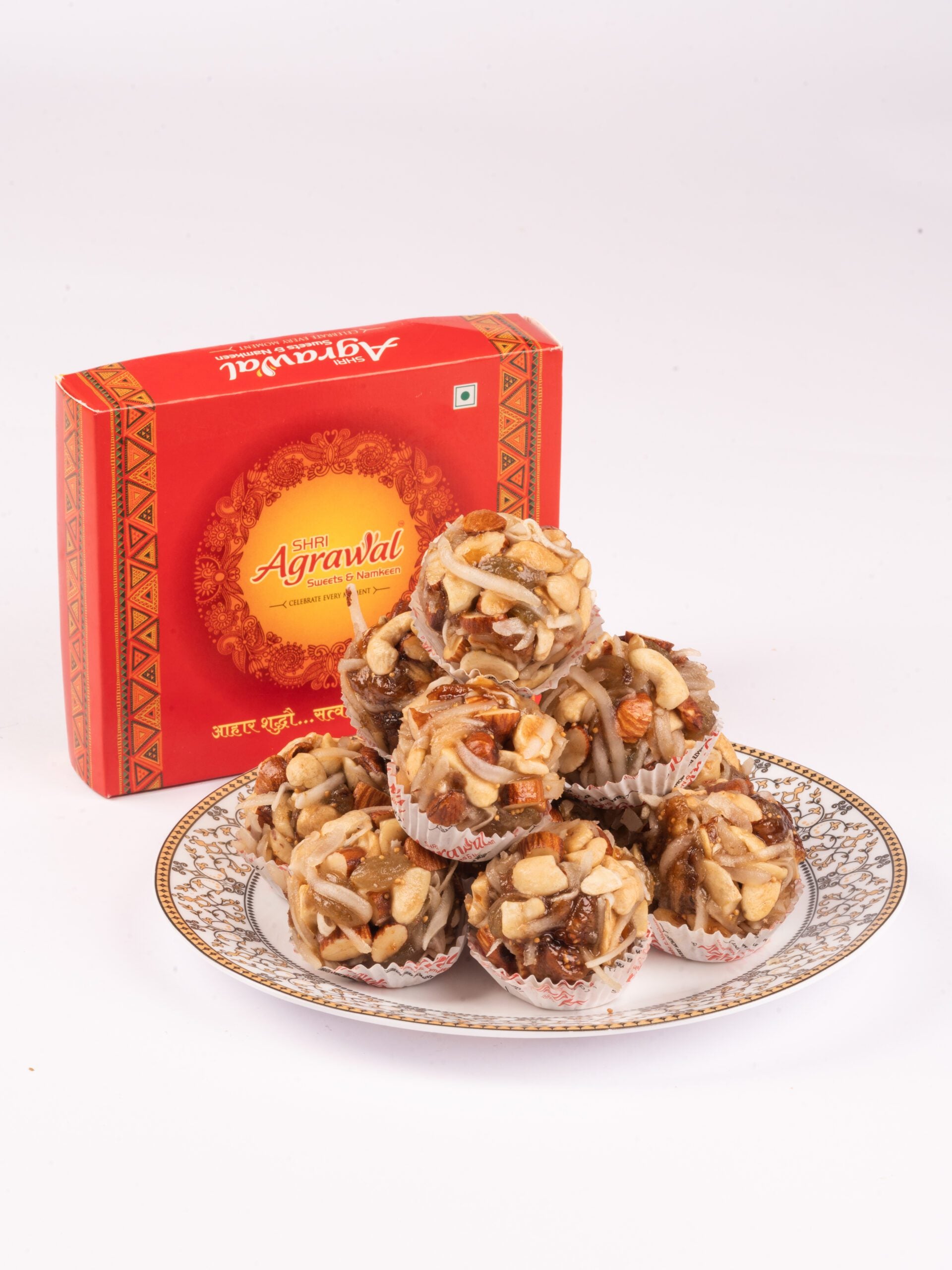 Shri Agrawal Sweets & Namkeen Dryfruit Mix Laddu - 500 gms