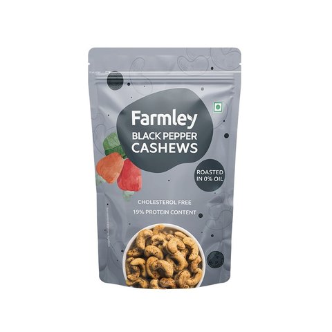 Farmley Black Pepper Flavoured Cashew Roasted - 150 gms