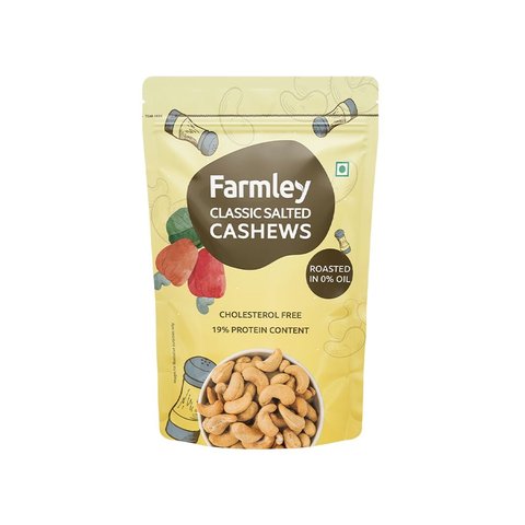 Farmley Classic Salted & Flavoured Cashew Roasted - 150 gms
