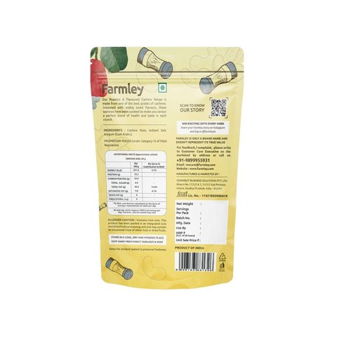 Farmley Classic Salted & Flavoured Cashew Roasted - 150 gms