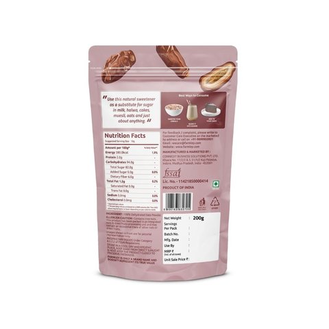 Farmley Date Powder - Natural Sugar - 200 gms