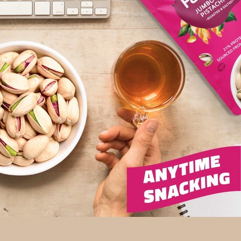 Farmley Iranian Roasted And Salted Pistachios - 200 gms