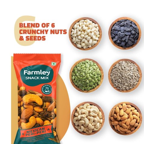 Farmley Mexican Peri-Peri Mix Nuts - 18 gms
