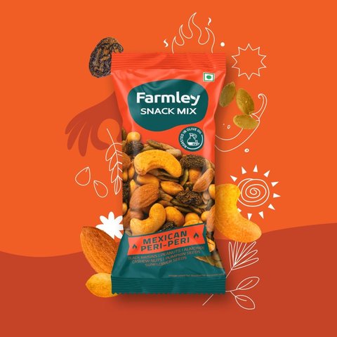 Farmley Mexican Peri-Peri Mix Nuts - 18 gms