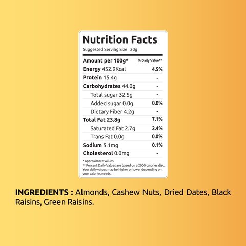 Farmley Panchmeva Dry Fruit Mix - 18 gms