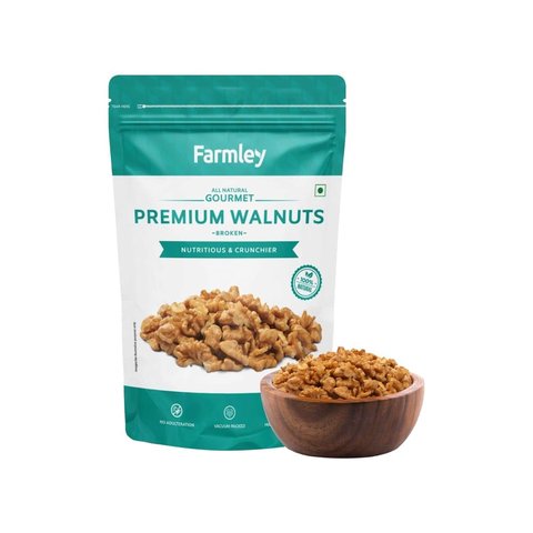 Farmley Premium Broken Chile Walnuts Kernels (Akhrot) - 200 gms