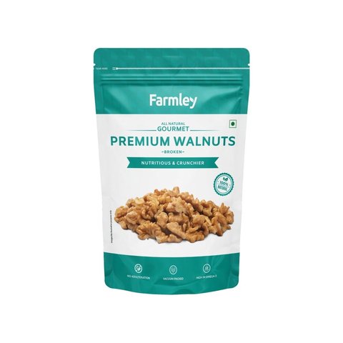Farmley Premium Broken Chile Walnuts Kernels (Akhrot) - 200 gms