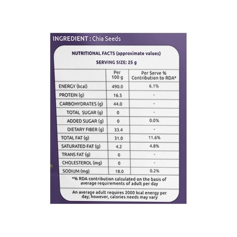 Farmley Premium Chia Seeds - 200 gms