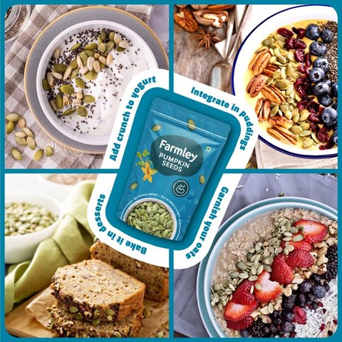 Farmley Premium Pumpkin Seeds (AAA Grade) - 200 gms