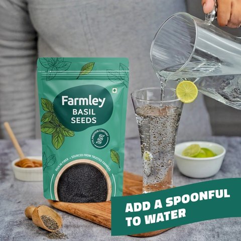 Farmley Raw Basil Seeds / Sabja Seeds - 300 gms