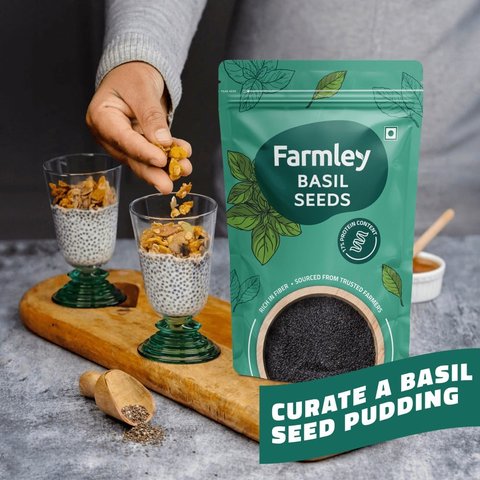 Farmley Raw Basil Seeds / Sabja Seeds - 300 gms