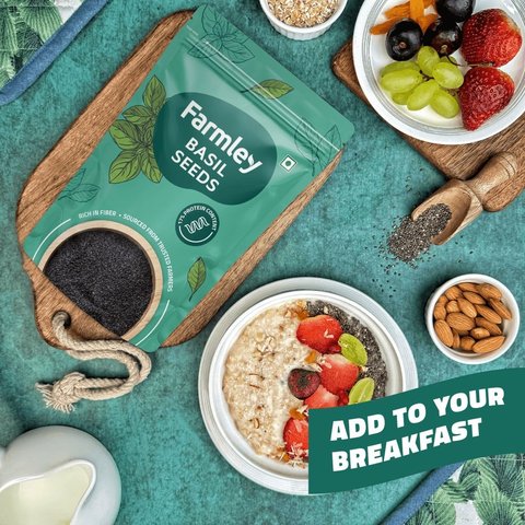 Farmley Raw Basil Seeds / Sabja Seeds - 300 gms