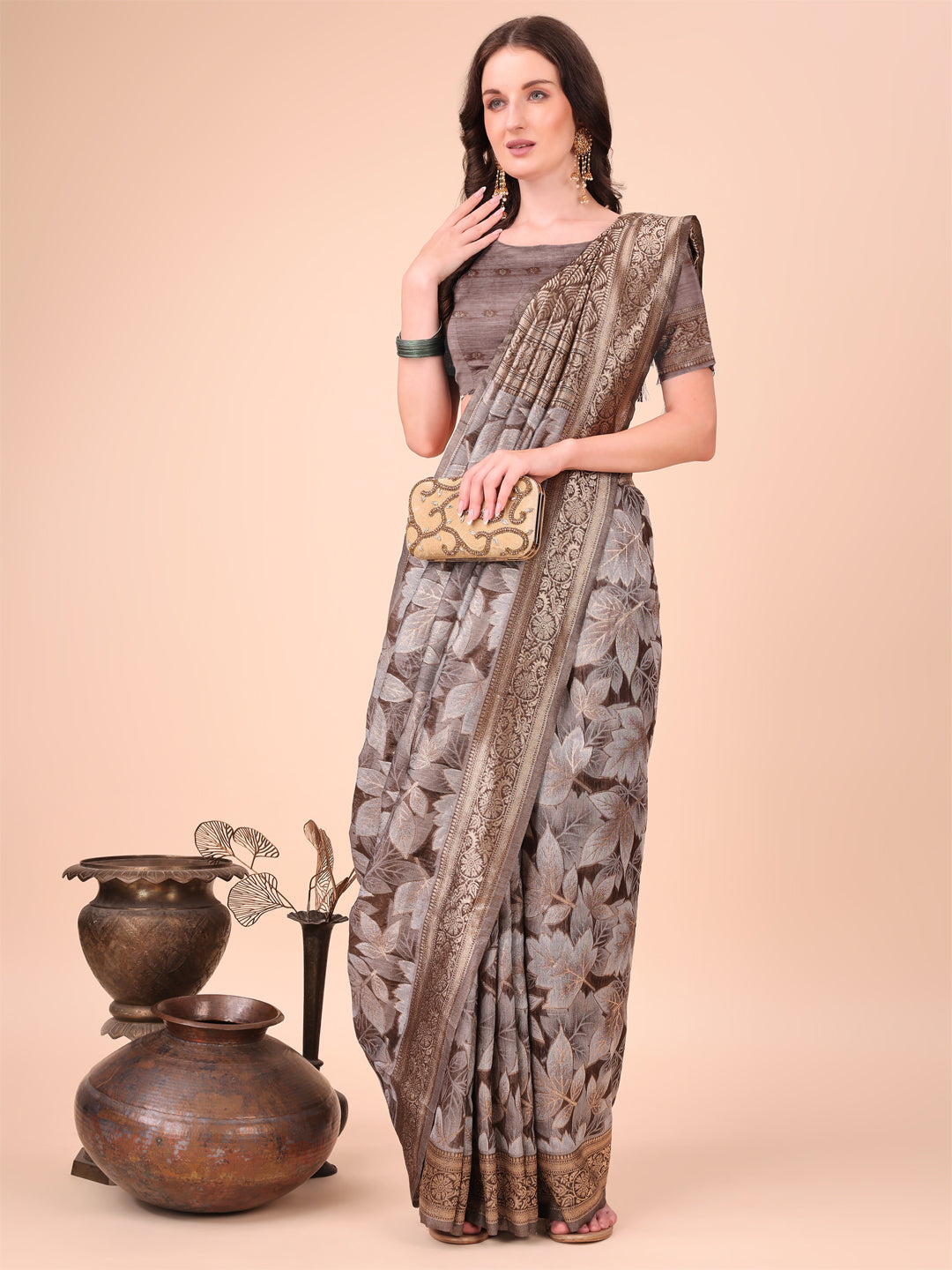 Beautiful Cotton Sarees Collection | Ready To Wear SKU - ASFLO1001 to 05