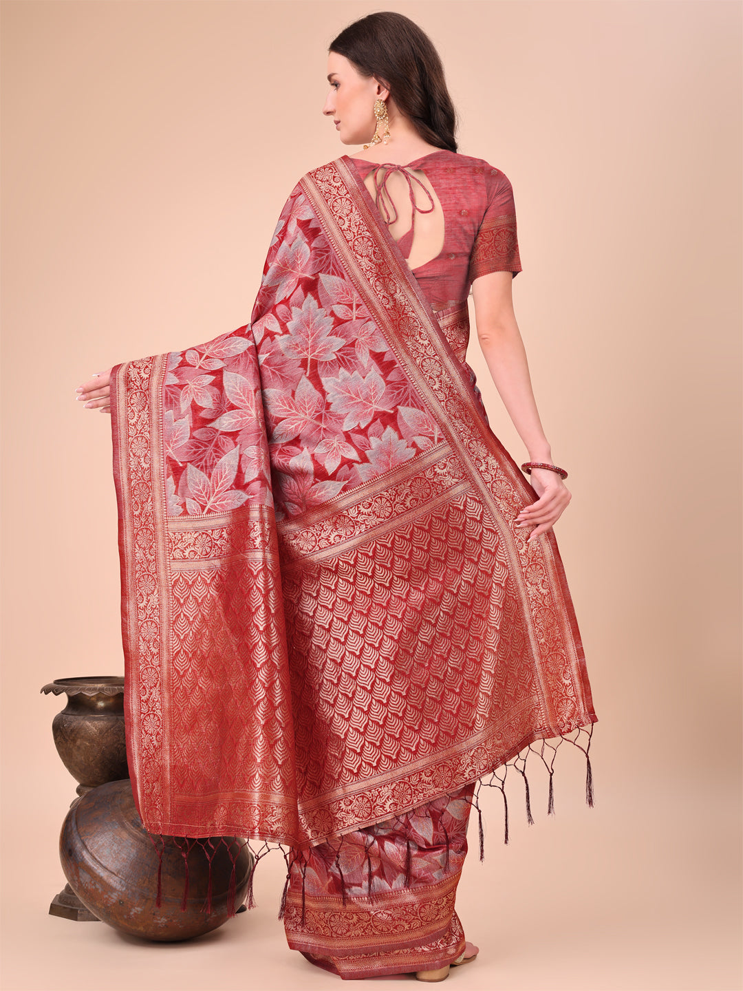 Beautiful Cotton Sarees Collection | Ready To Wear SKU - ASFLO1001 to 05