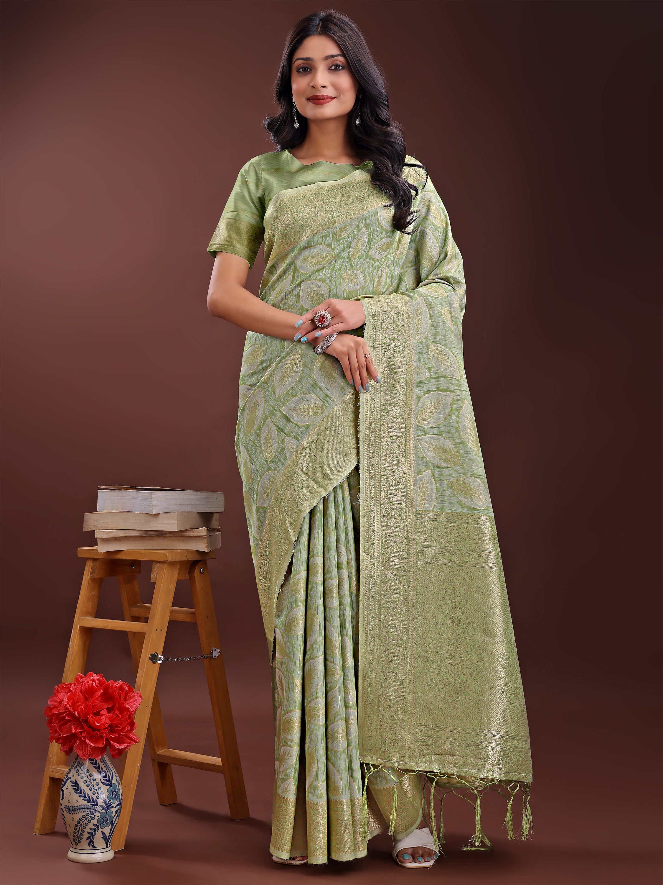 Desi Dhaga Cotton Weaves Sarees Collection | Ready To Wear SKU - ASFLO4001 to 06