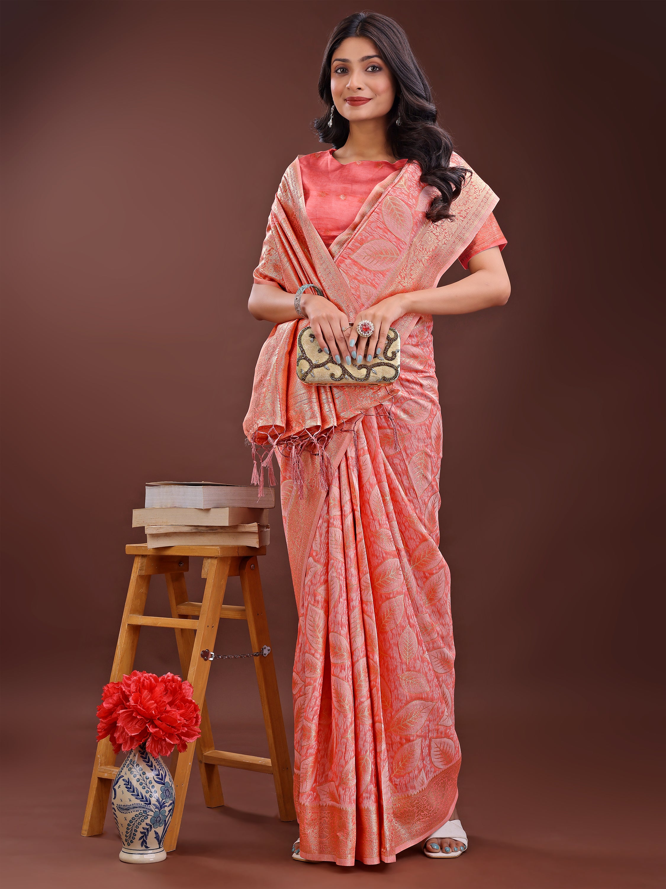 Desi Dhaga Cotton Weaves Sarees Collection | Ready To Wear SKU - ASFLO4001 to 06