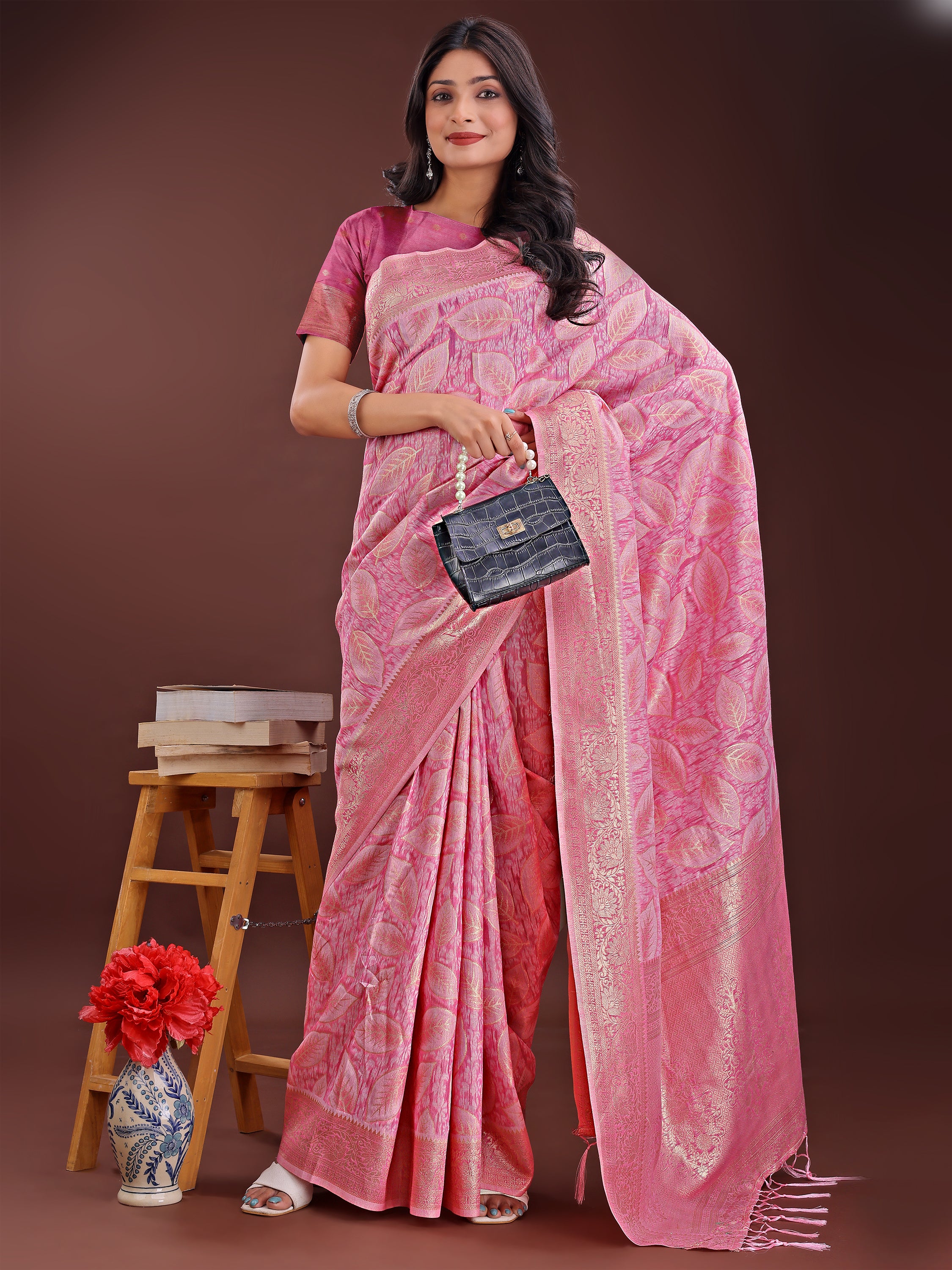 Desi Dhaga Cotton Weaves Sarees Collection | Ready To Wear SKU - ASFLO4001 to 06