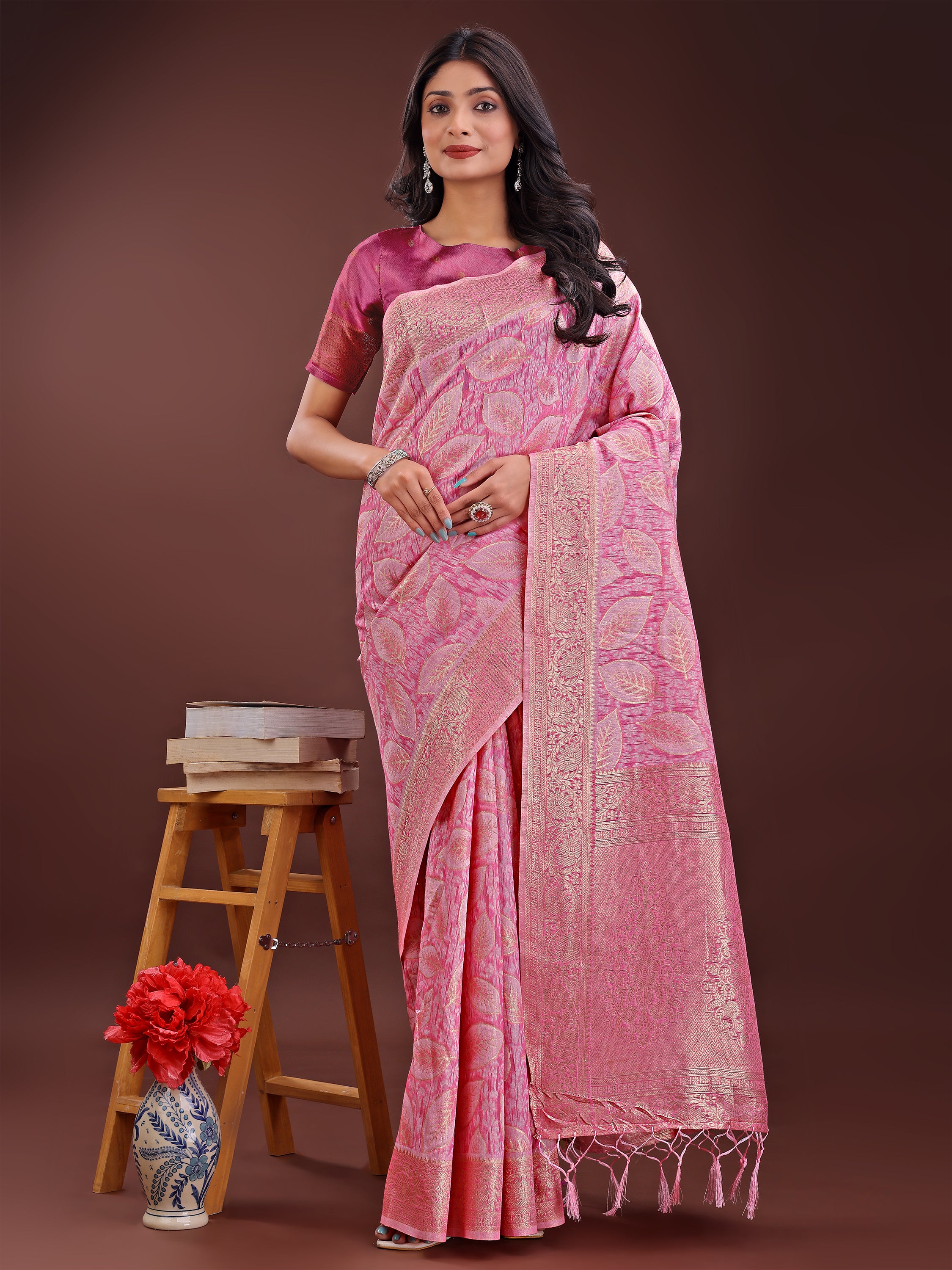 Desi Dhaga Cotton Weaves Sarees Collection | Ready To Wear SKU - ASFLO4001 to 06