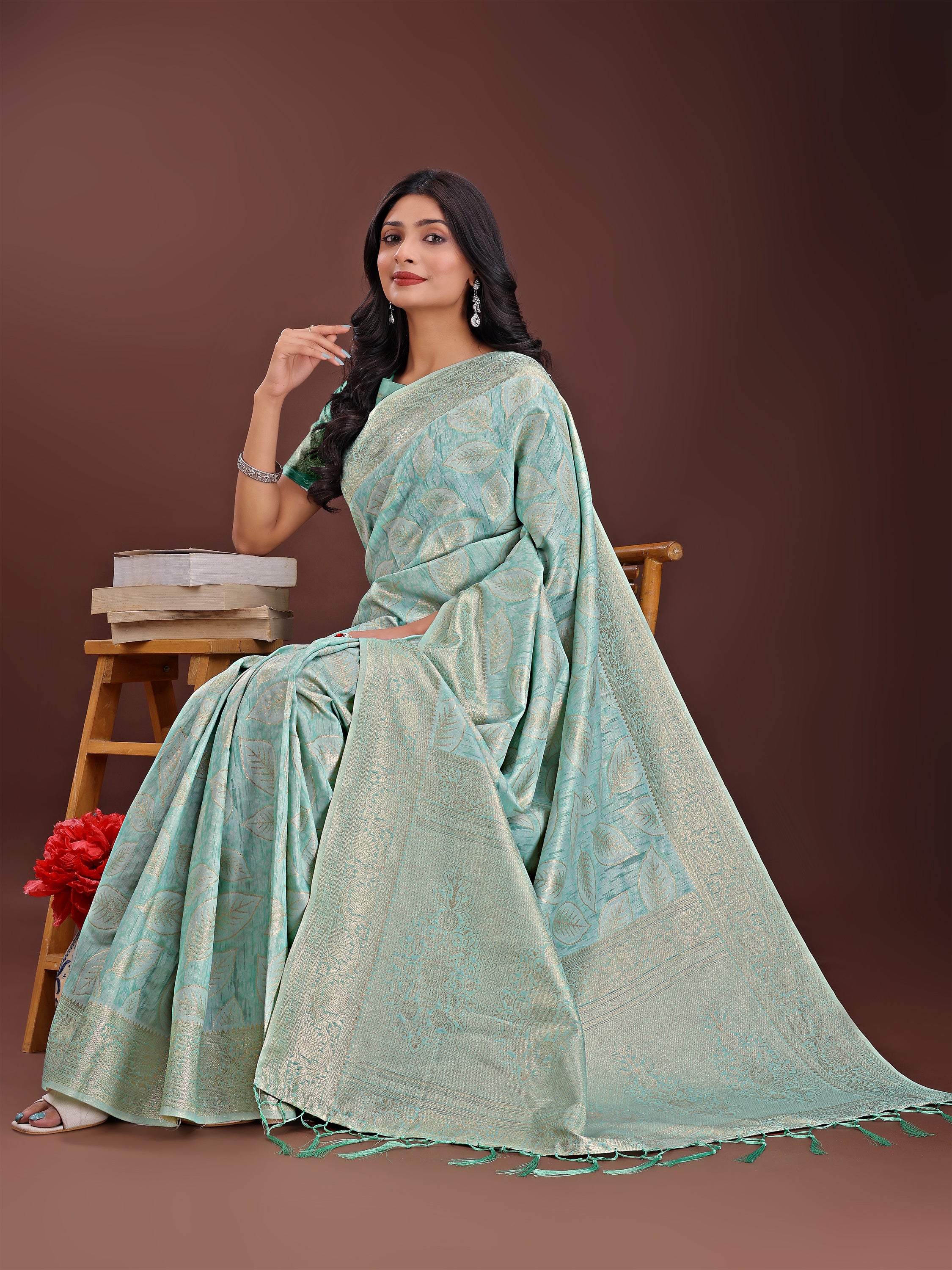 Desi Dhaga Cotton Weaves Sarees Collection | Ready To Wear SKU - ASFLO4001 to 06