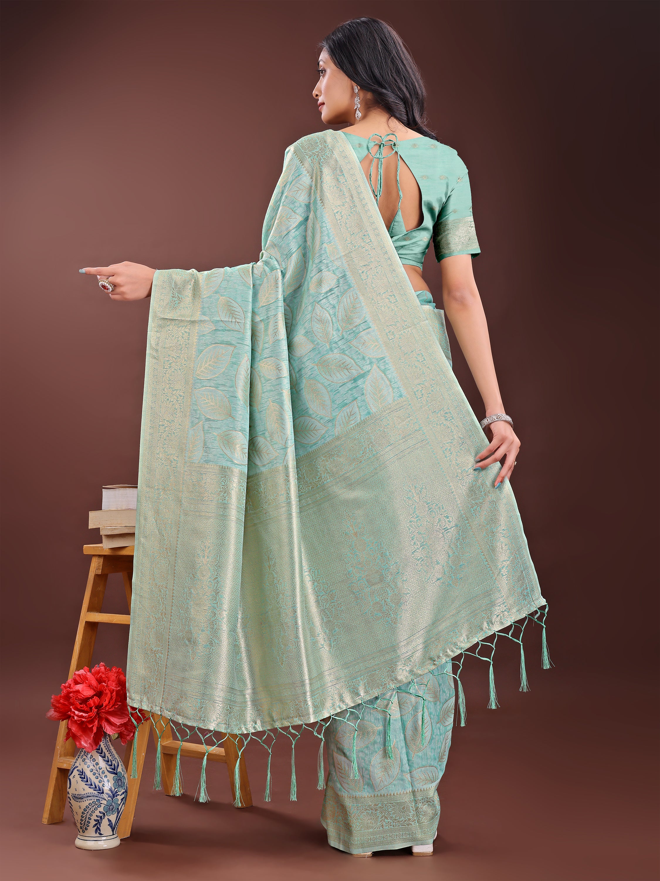 Desi Dhaga Cotton Weaves Sarees Collection | Ready To Wear SKU - ASFLO4001 to 06