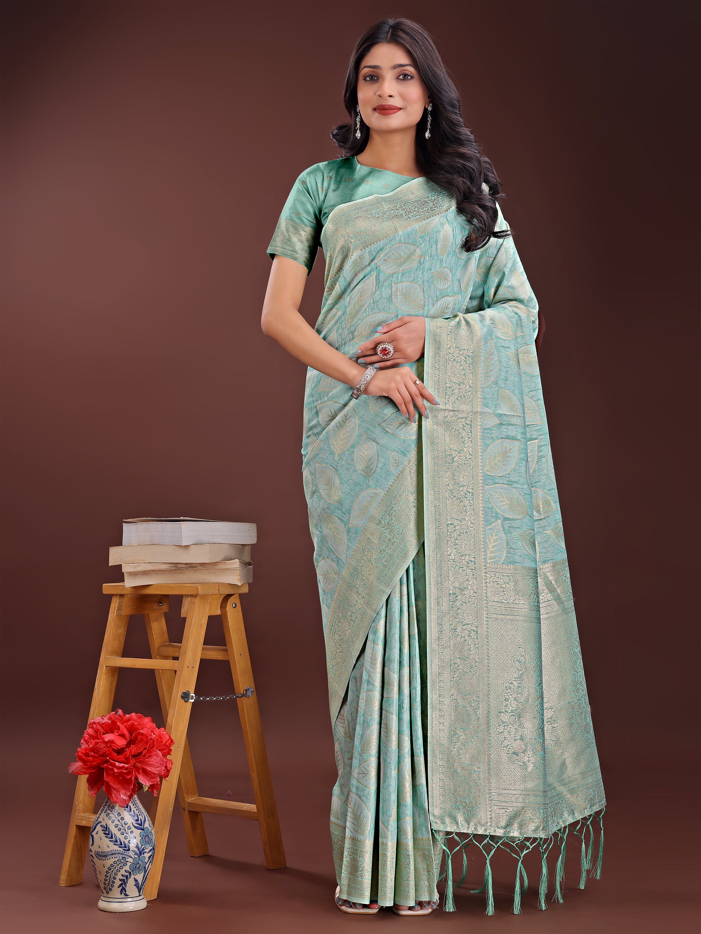 Desi Dhaga Cotton Weaves Sarees Collection | Ready To Wear SKU - ASFLO4001 to 06