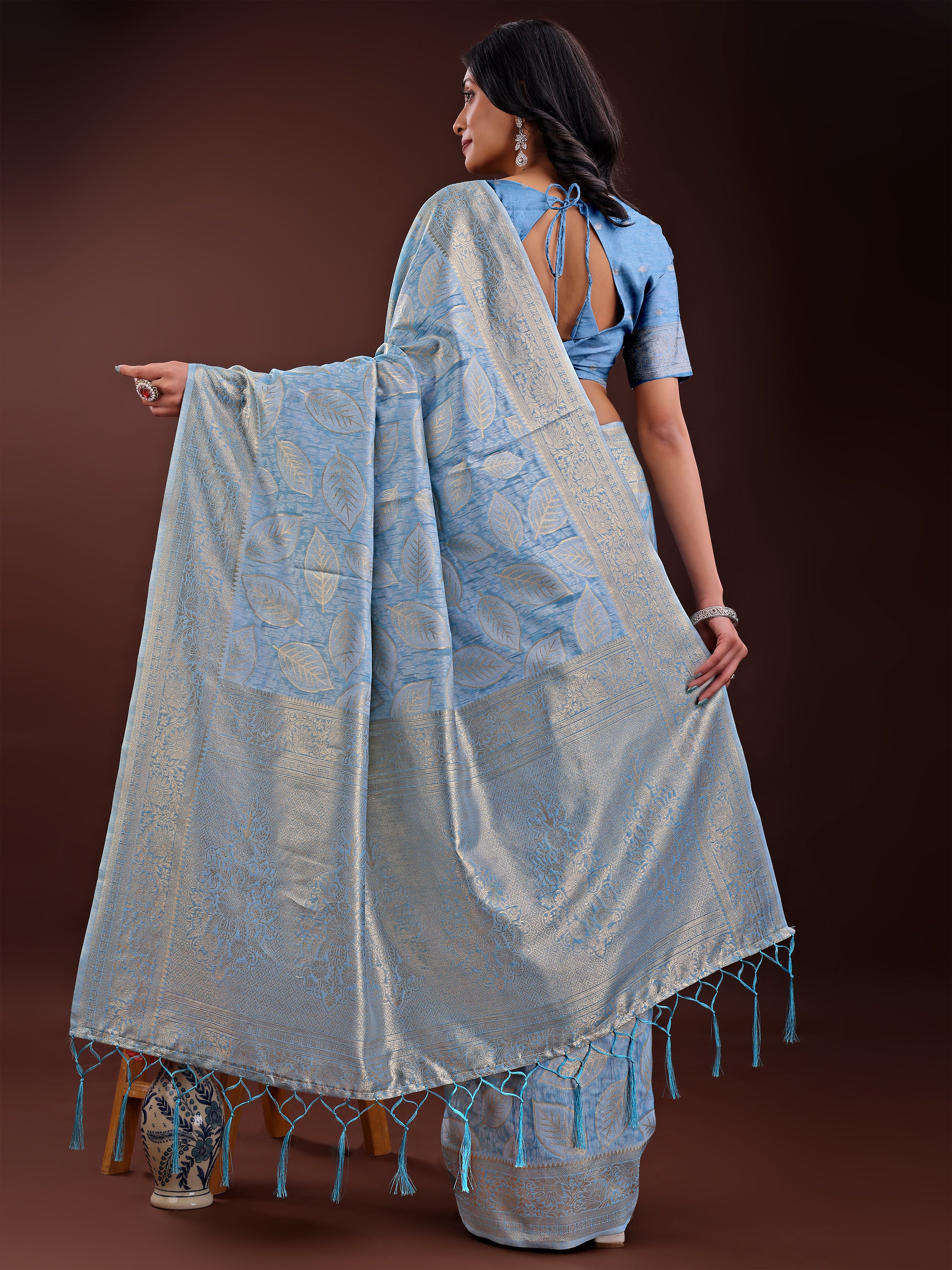 Desi Dhaga Cotton Weaves Sarees Collection | Ready To Wear SKU - ASFLO4001 to 06