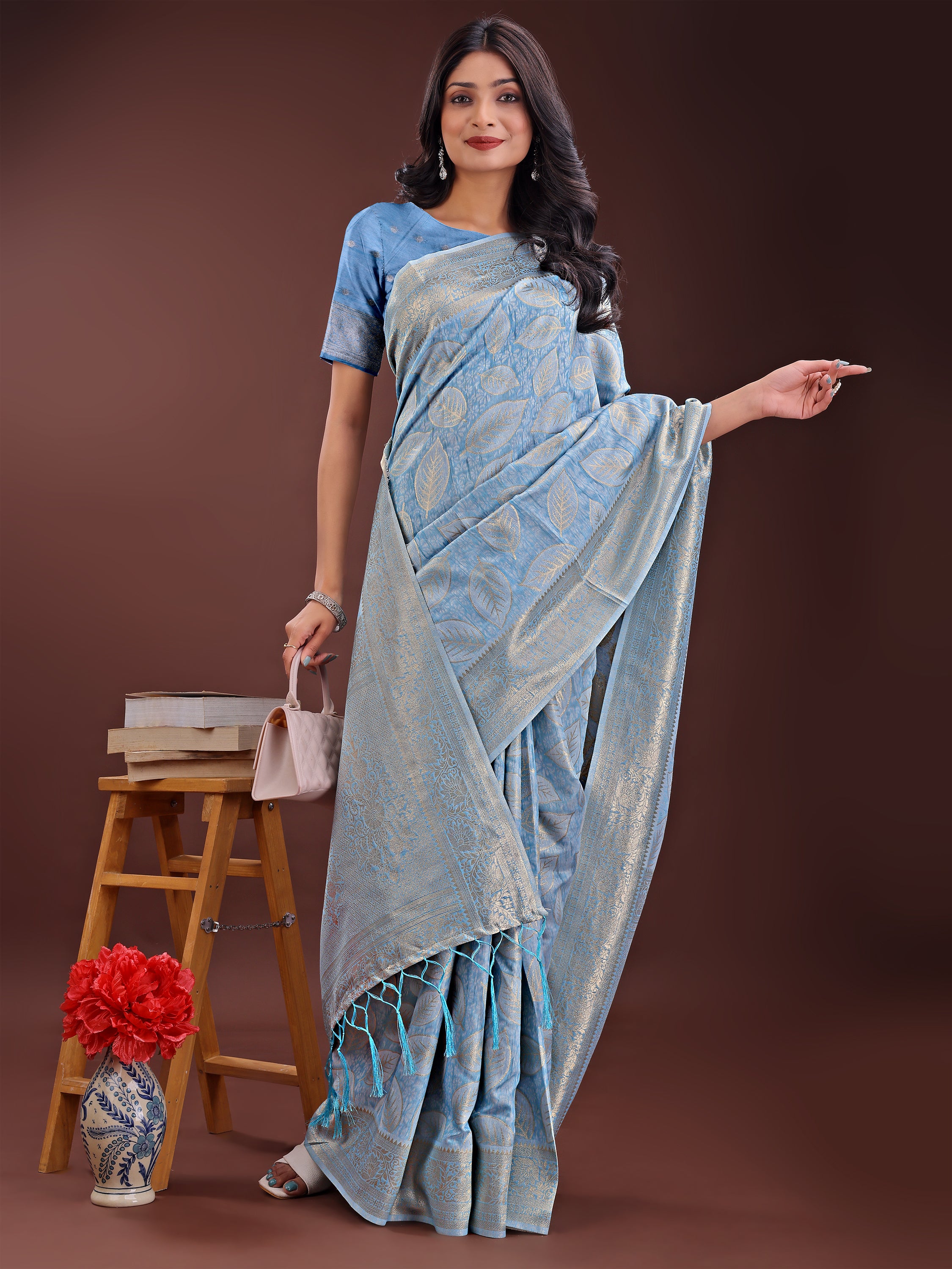 Desi Dhaga Cotton Weaves Sarees Collection | Ready To Wear SKU - ASFLO4001 to 06