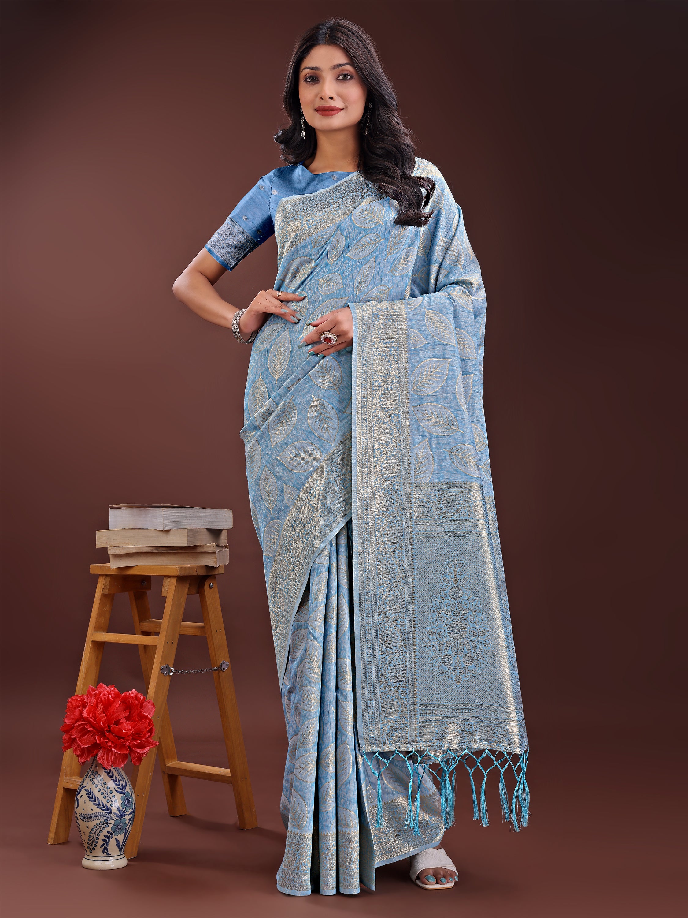 Desi Dhaga Cotton Weaves Sarees Collection | Ready To Wear SKU - ASFLO4001 to 06