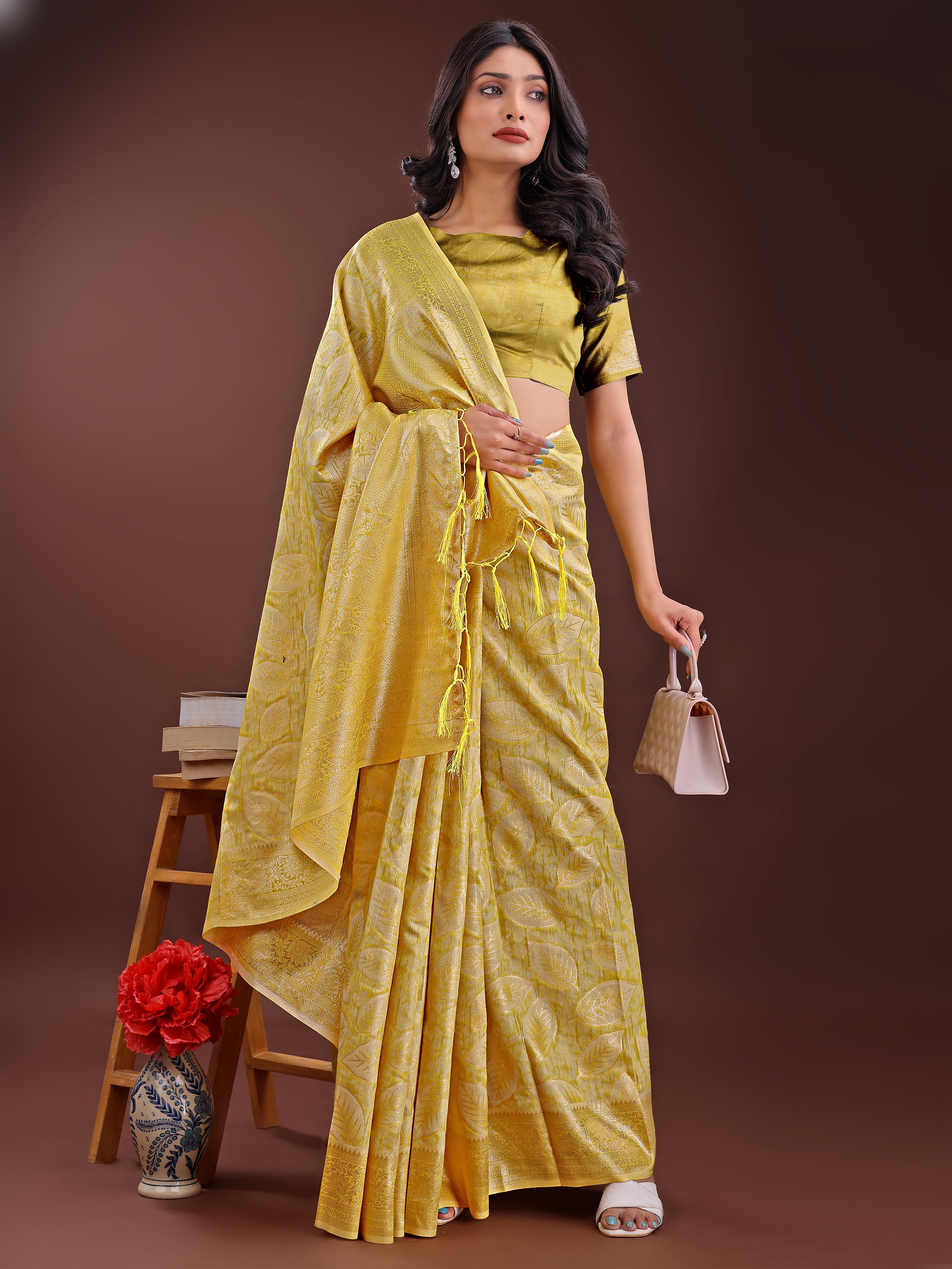 Desi Dhaga Cotton Weaves Sarees Collection | Ready To Wear SKU - ASFLO4001 to 06