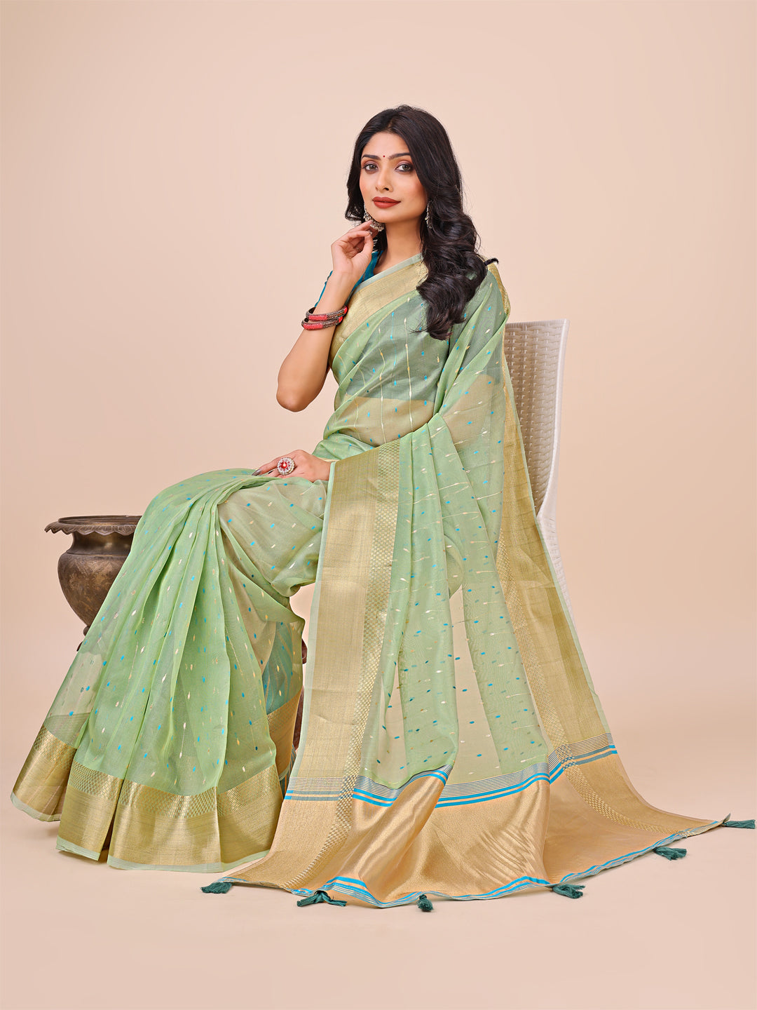 Palkon Par Pyaar Organza Sarees Collection | Ready To Wear SKU - SUFLO1001 to 06