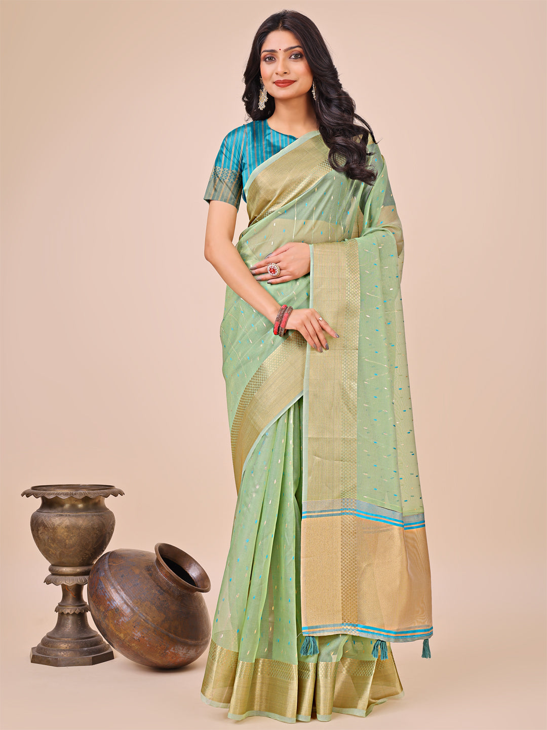 Palkon Par Pyaar Organza Sarees Collection | Ready To Wear SKU - SUFLO1001 to 06