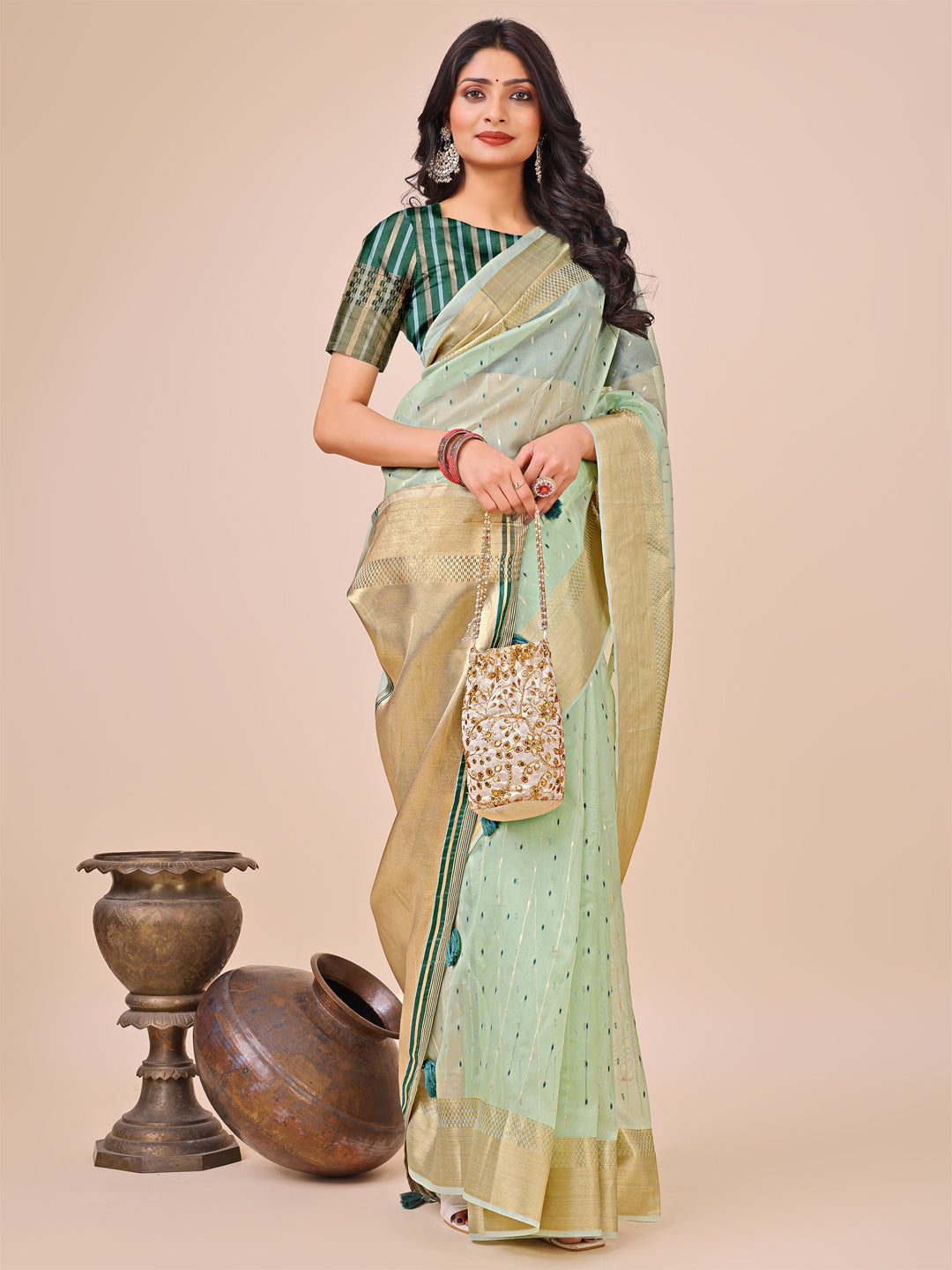 Palkon Par Pyaar Organza Sarees Collection | Ready To Wear SKU - SUFLO1001 to 06