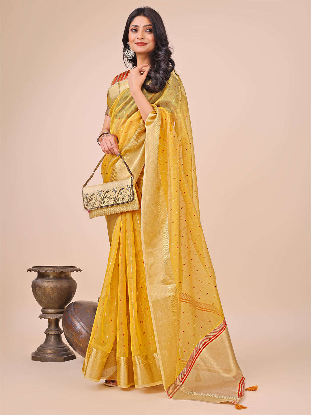 Palkon Par Pyaar Organza Sarees Collection | Ready To Wear SKU - SUFLO1001 to 06