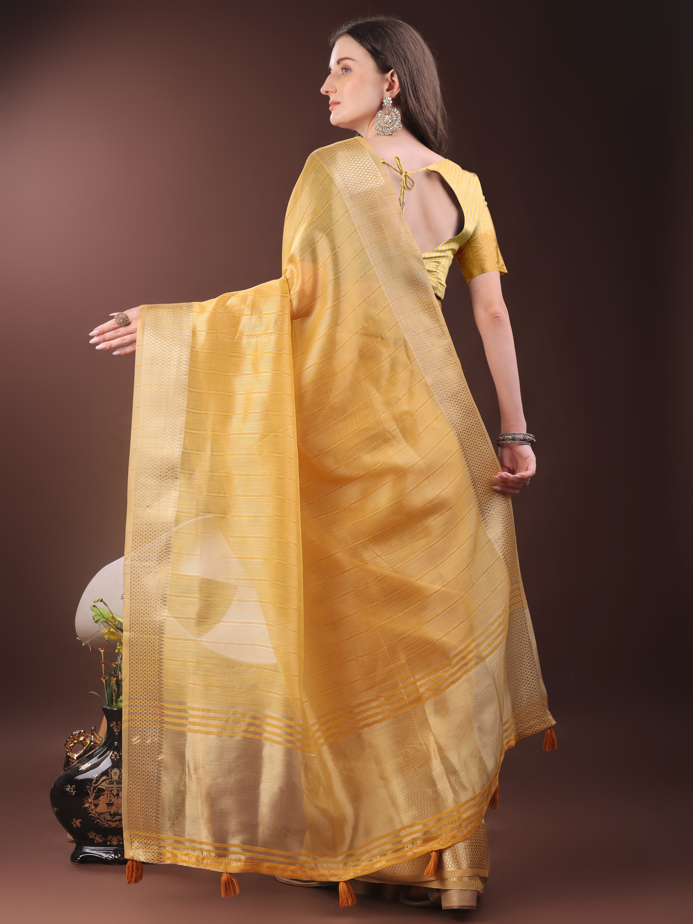 Meherbaan Mist Organza Sarees Collection | Ready To Wear SKU - SWGEN1001 to 06