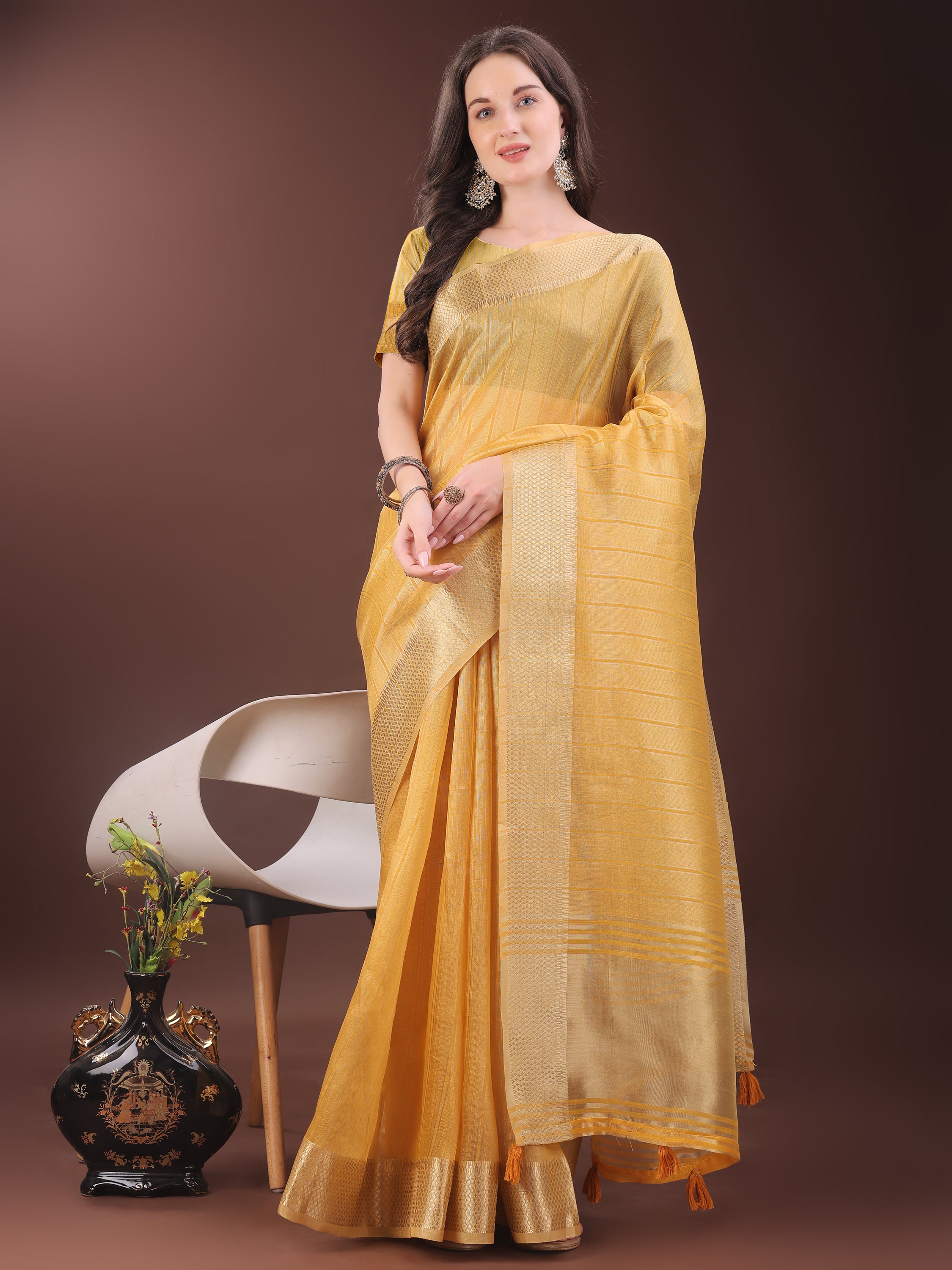 Meherbaan Mist Organza Sarees Collection | Ready To Wear SKU - SWGEN1001 to 06