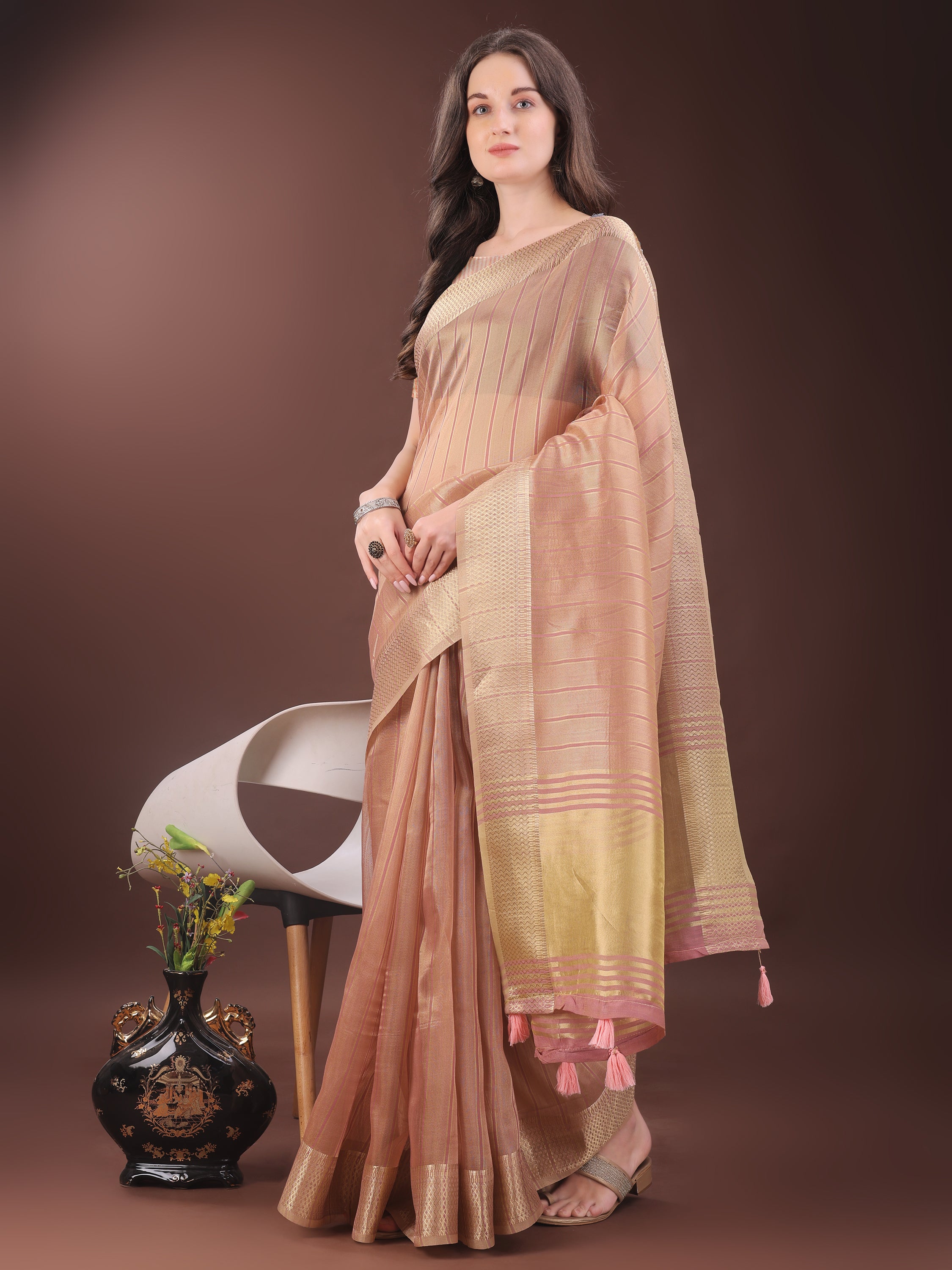 Meherbaan Mist Organza Sarees Collection | Ready To Wear SKU - SWGEN1001 to 06