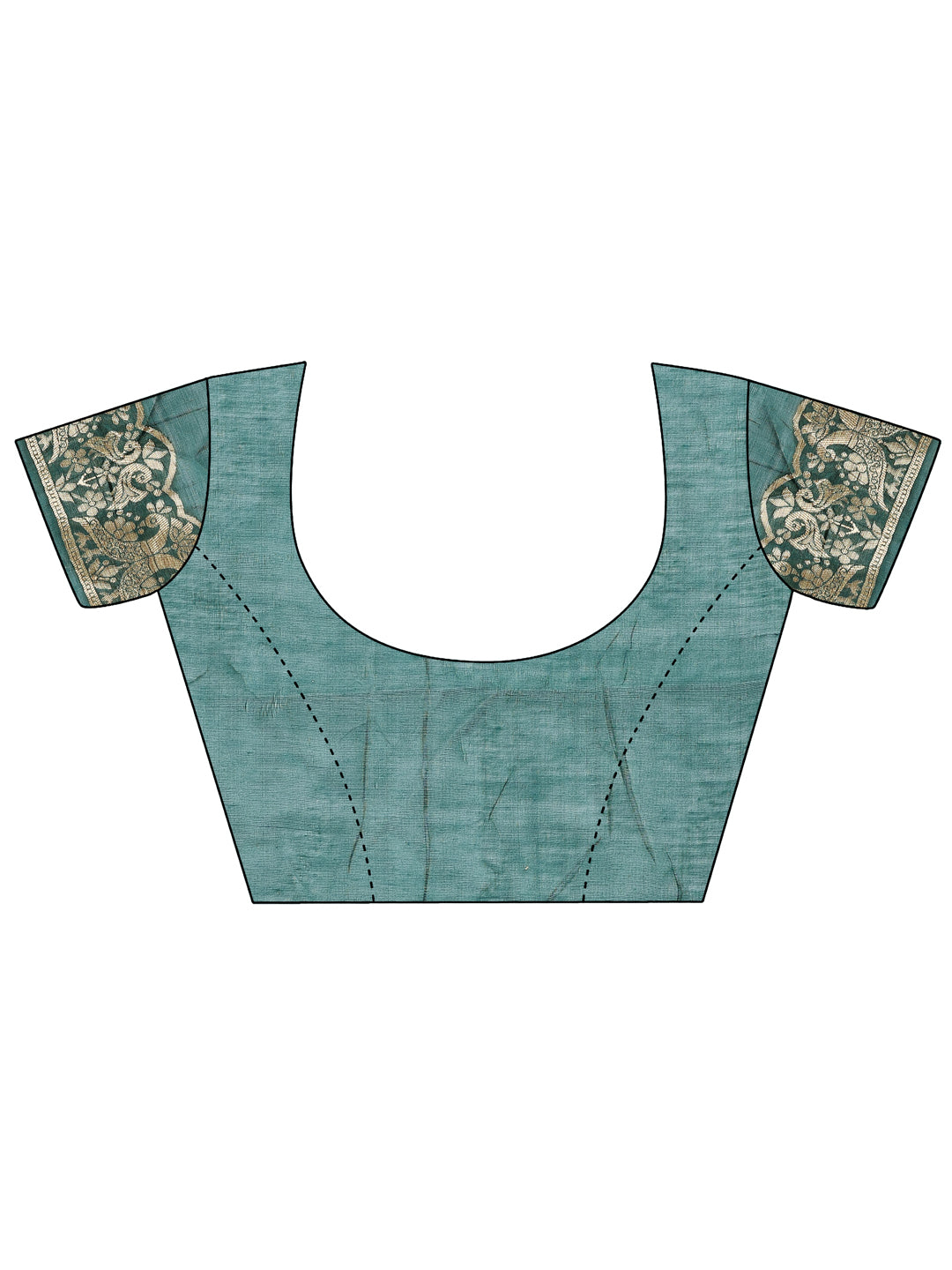 Aangan Aabha Saree | Green Color| Ready To Wear SKU-ASZRE1002