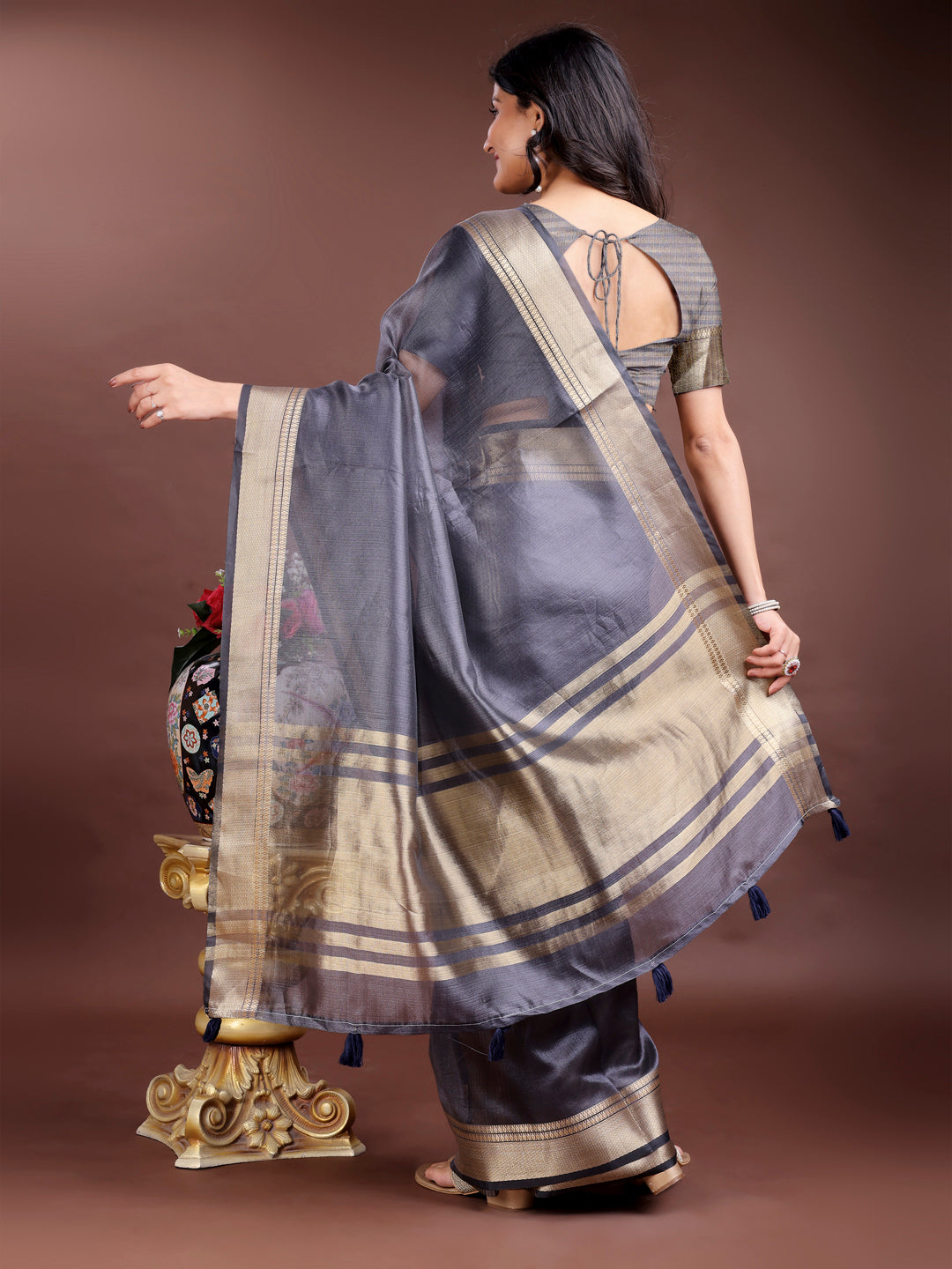 Naaz-o-Nazaara Organza Saree Collection | Ready To Wear SKU - SWMAN1001 to 06