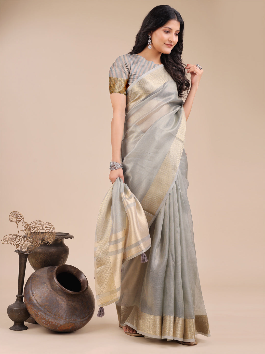 Zehra Organza Elegance Sarees Collection| Ready To Wear SKU- SWDUR1001 to 06
