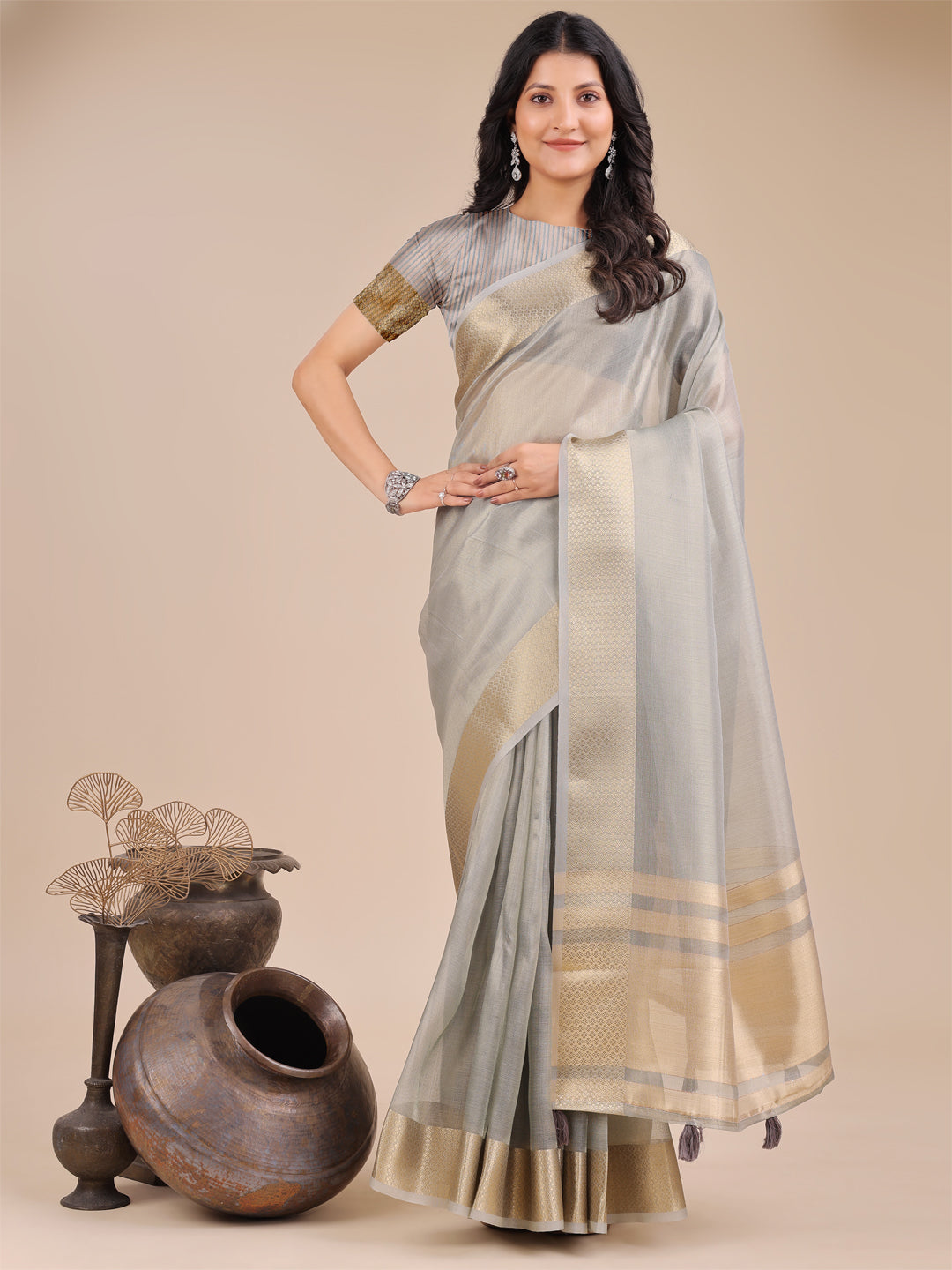 Zehra Organza Elegance Sarees Collection| Ready To Wear SKU- SWDUR1001 to 06