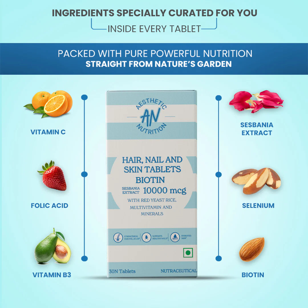 Power Gummies Hair Nails & Skin Tablets - 30 Tablets