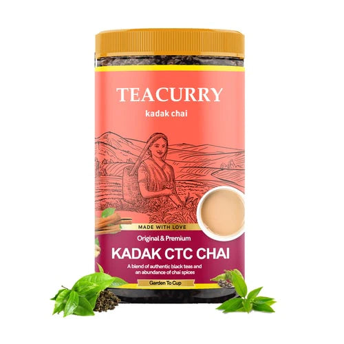 Kadak CTC Chai - 100% Natural Premium Raw and Pure Kadak Assam Black Tea - 200 gms