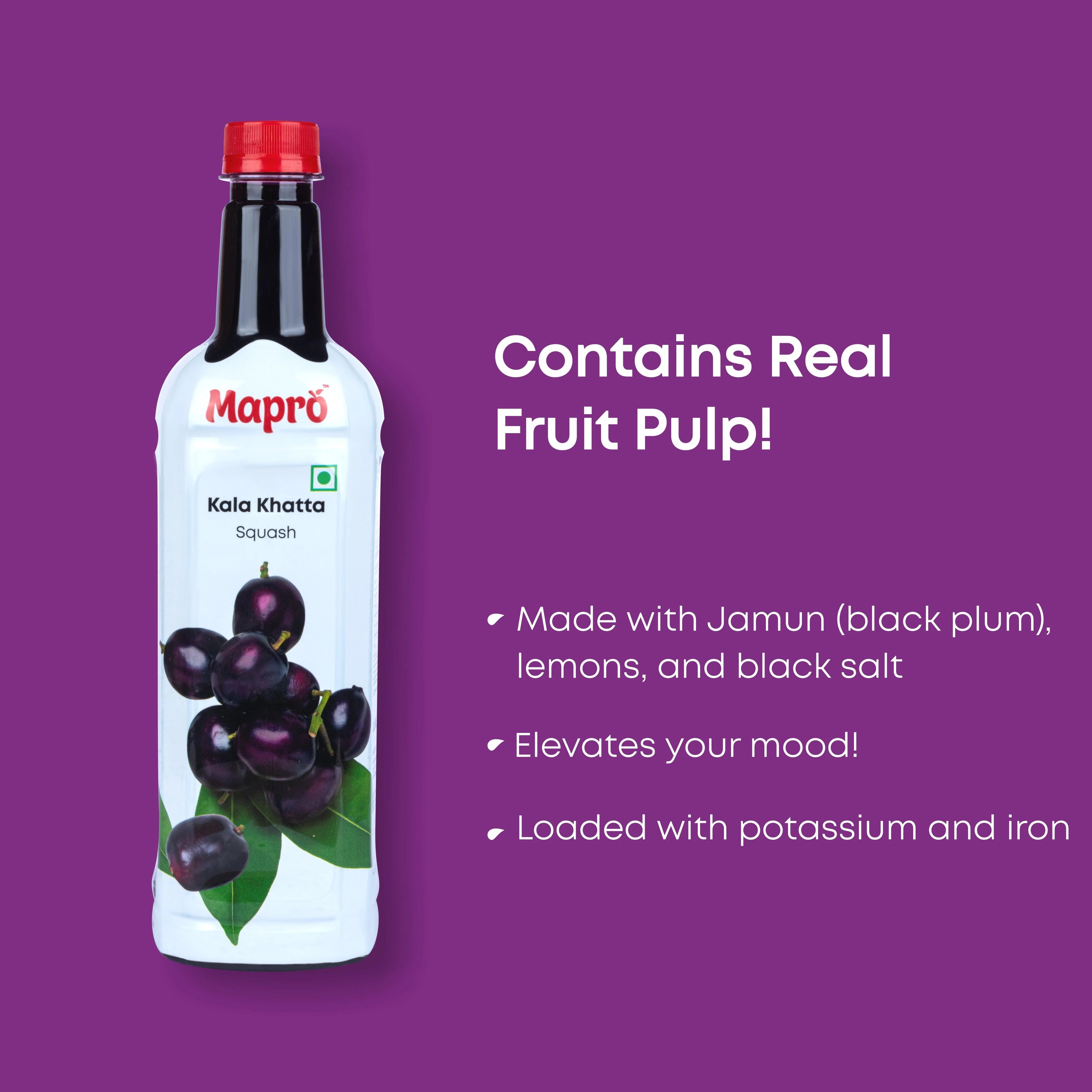 Mapro Kala Khatta Squash - 750 ml