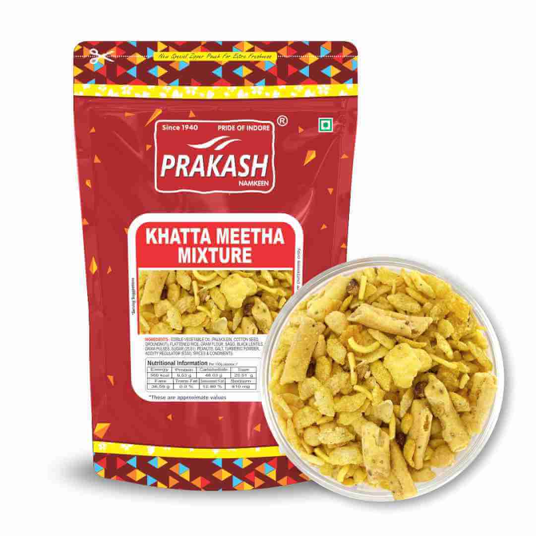 Prakash Namkeen Khatta Meetha Mixture - 250 gms