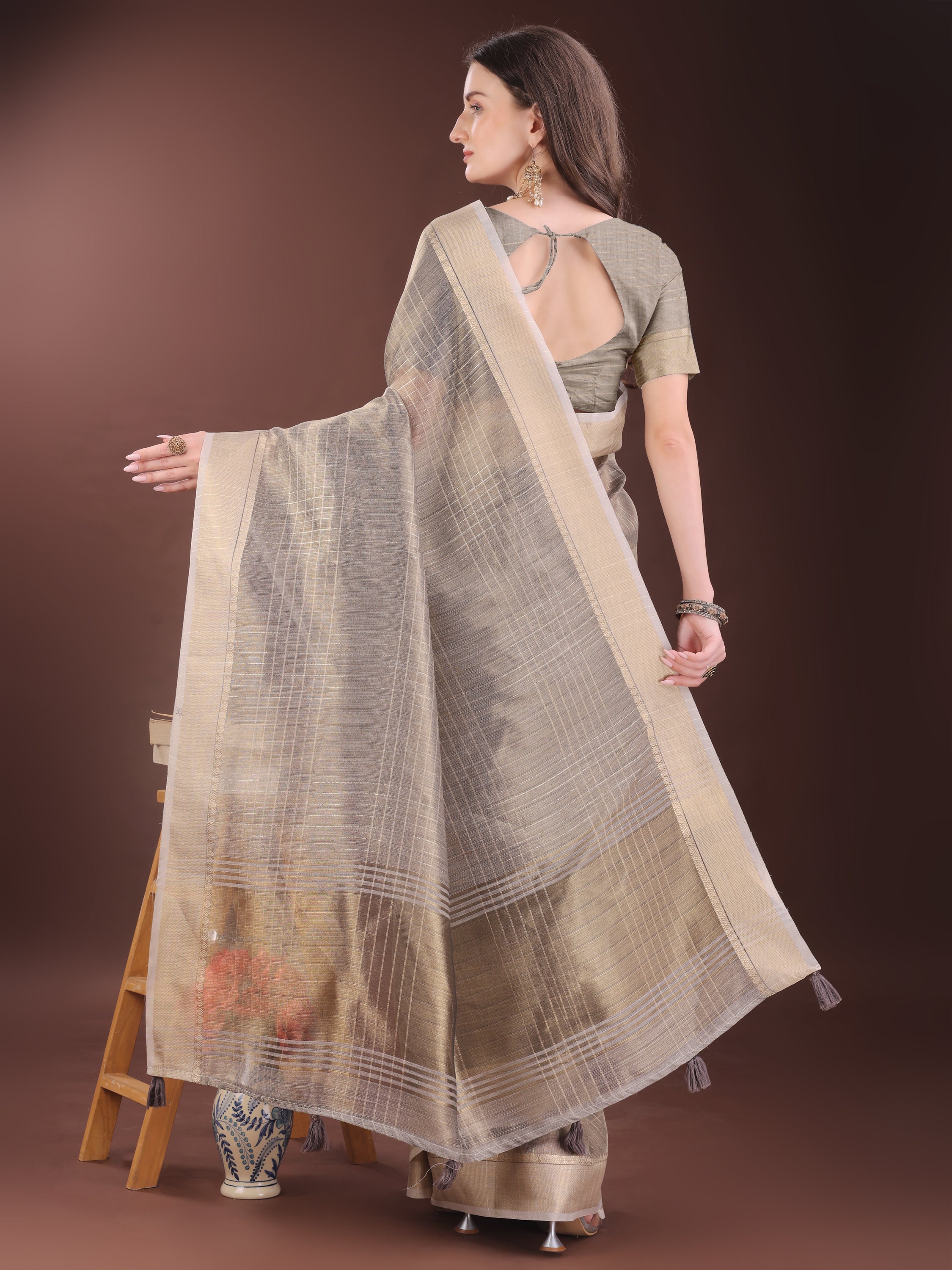 Sitaaron Ki Saheli Organza Sarees Collection | Ready To Wear SKU - SWLAN1001 to 06