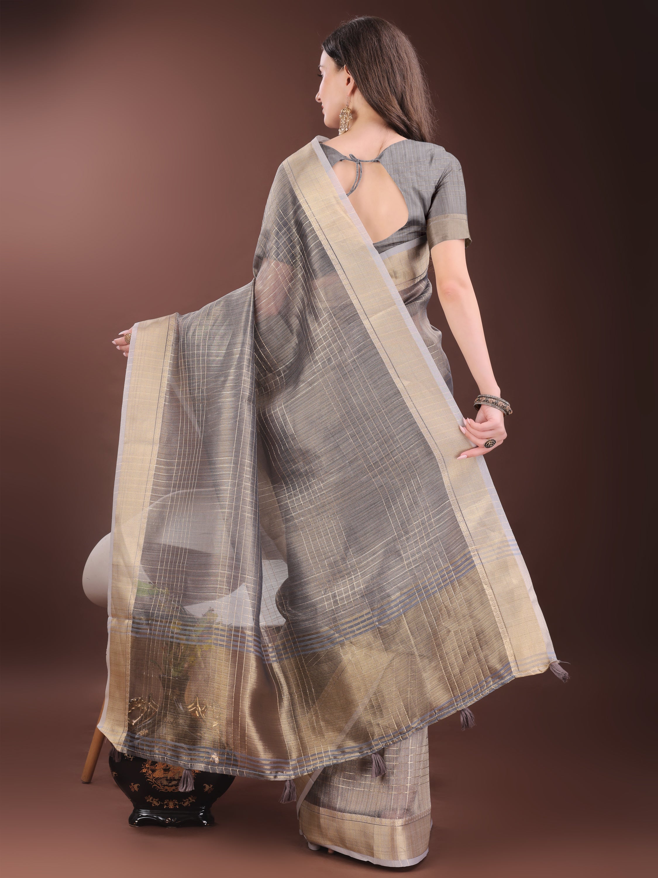 Sitaaron Ki Saheli Organza Sarees Collection | Ready To Wear SKU - SWLAN1001 to 06